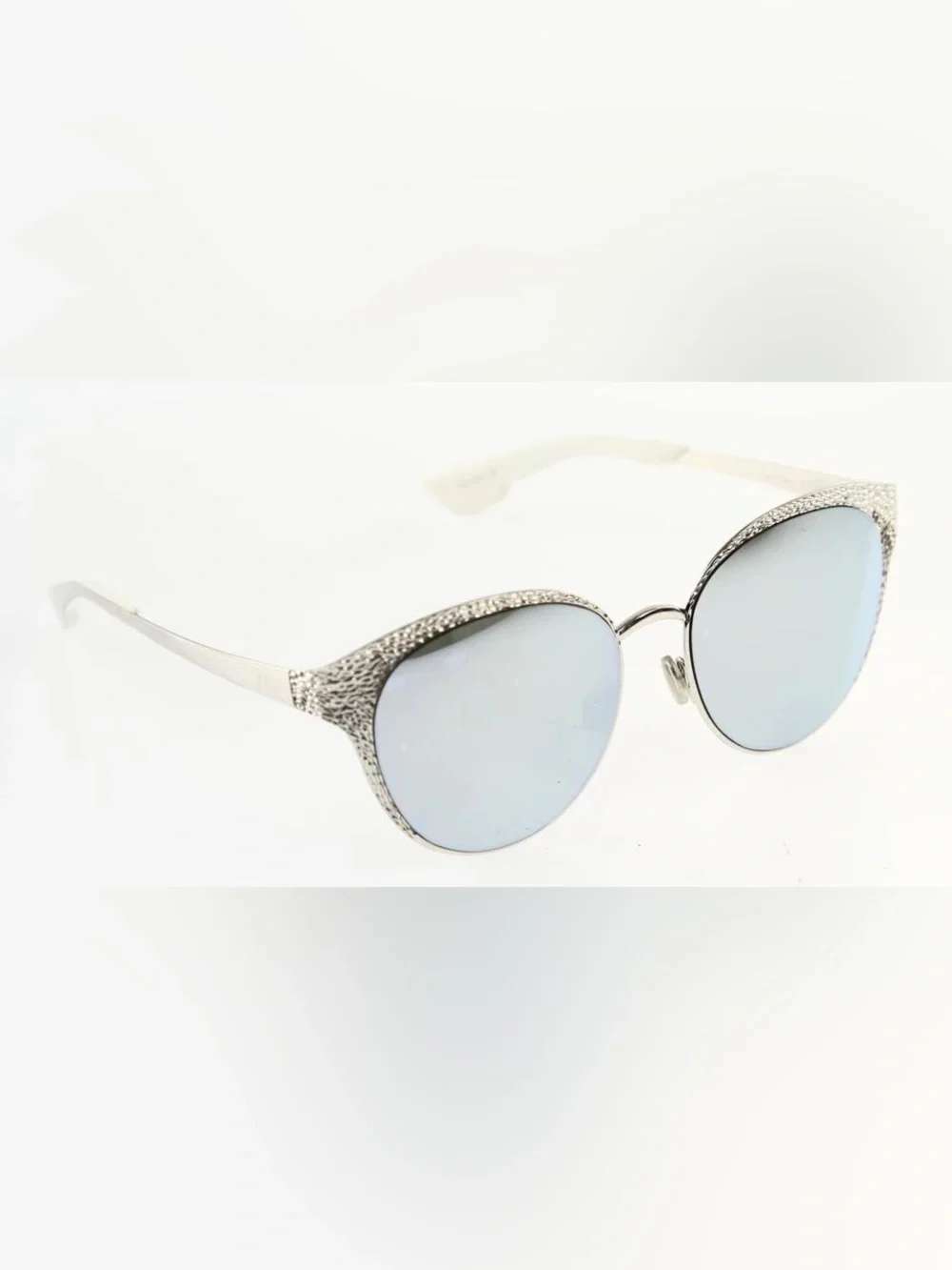 Authentic Dior Limited Ed. Hammered Silver Unique Collection Sunglasses 010KP